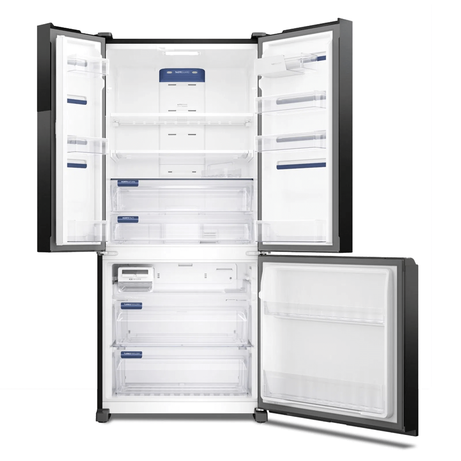 Refrigerador Electrolux 590L IM8B MultiDoor Inverter Efficient com AutoSense Inverse Preto Look 220V