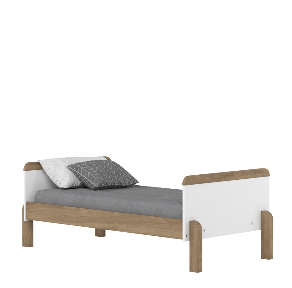 Berço e Mini Cama Ternura Henn Jequitibá e Branco
