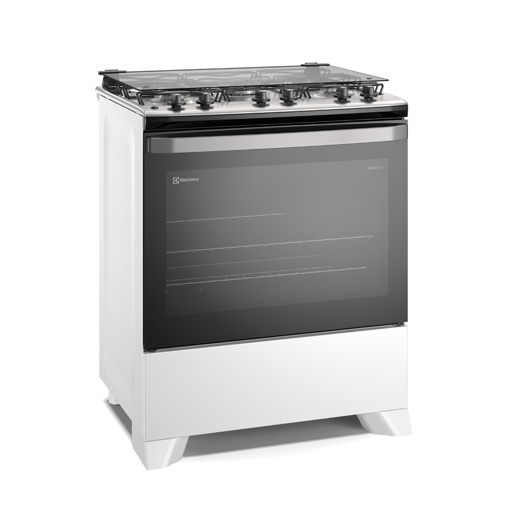 Fogão 5 Bocas Electrolux Efficient FE5IB com Mesa Inox, PerfectCook e VaporBake Branco Bivolt
