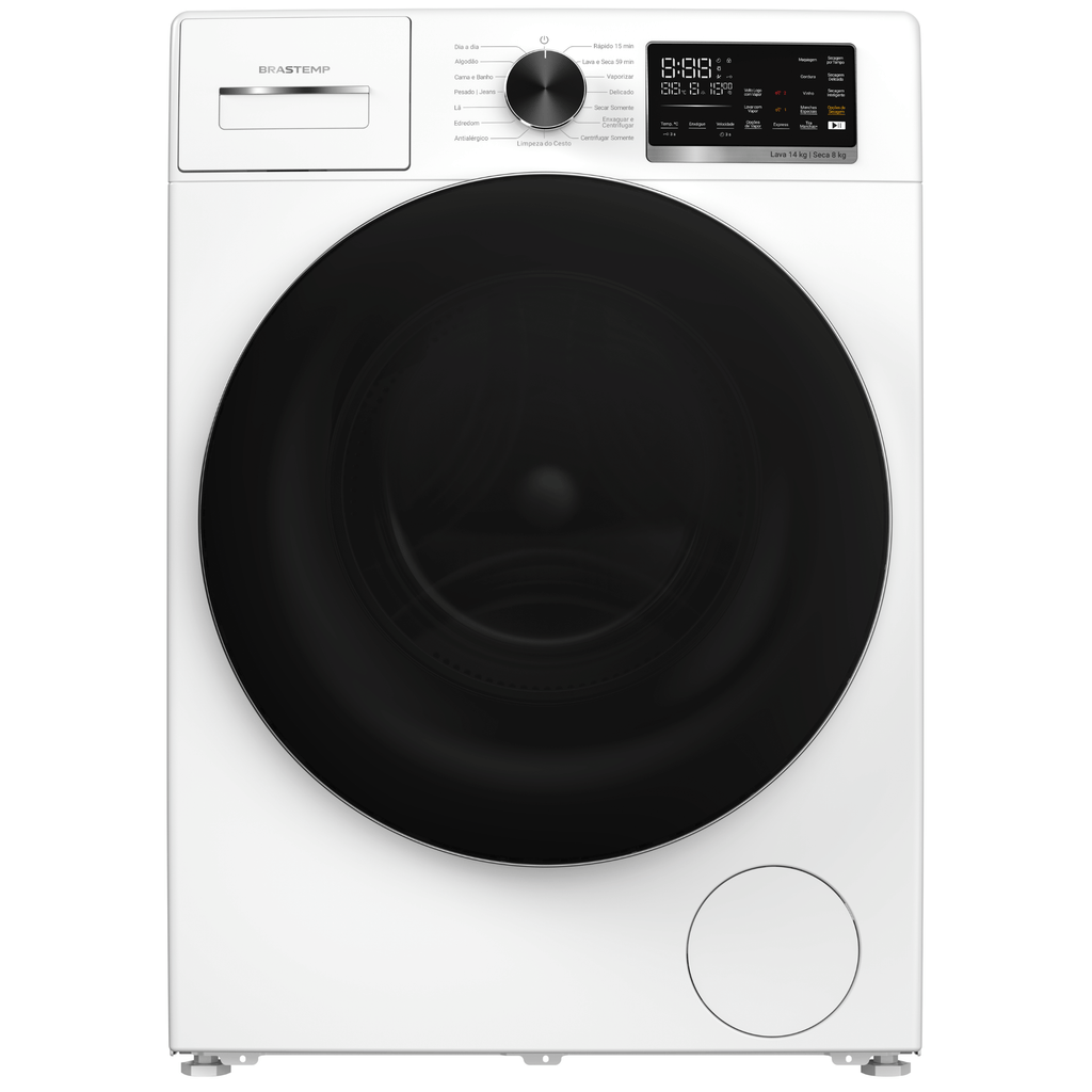 Lava e Seca Brastemp 14kg B= Smart BNO14AB Inverter  Branco 220V