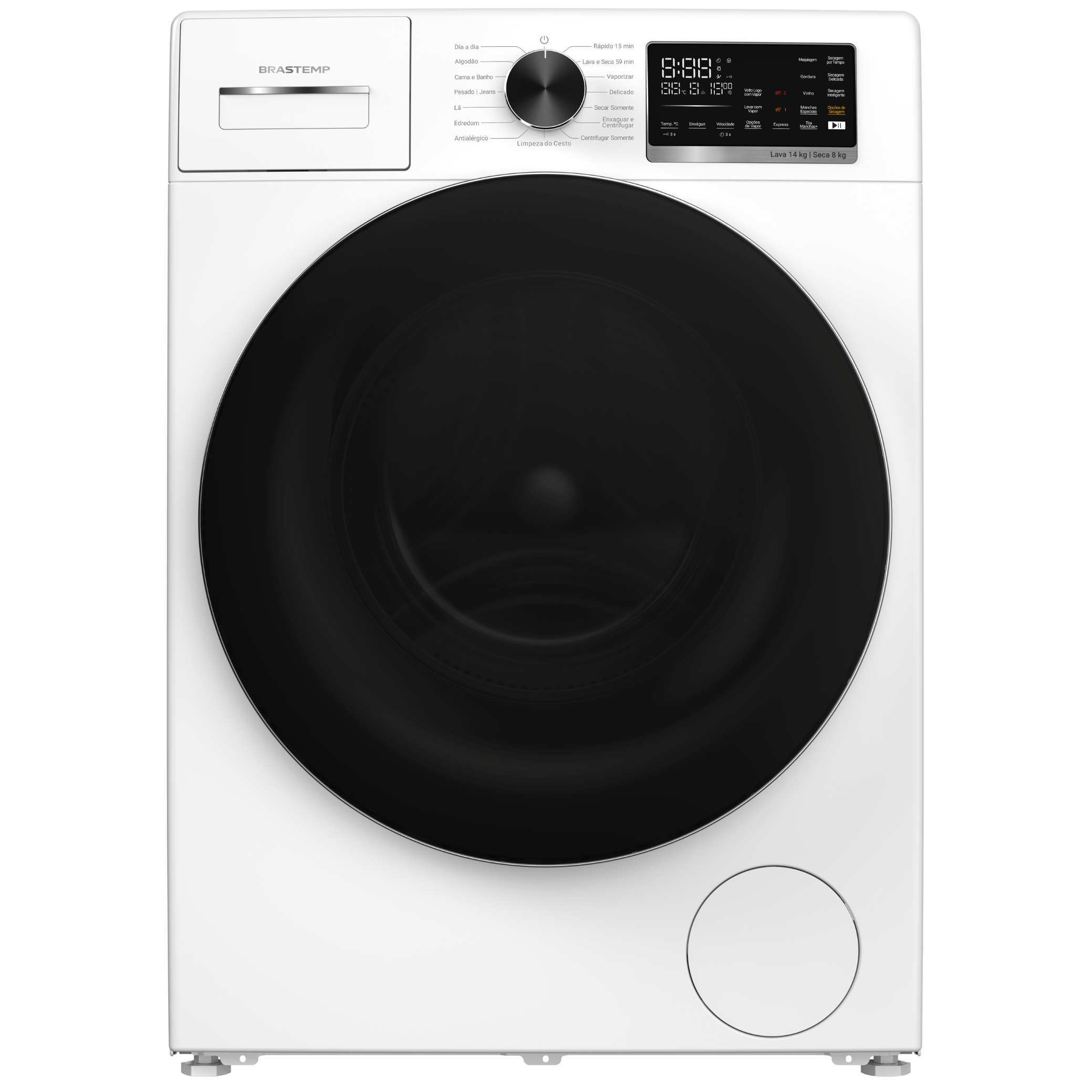 Lava e Seca Brastemp 14kg B= Smart BNO14AB Inverter  Branco 220V