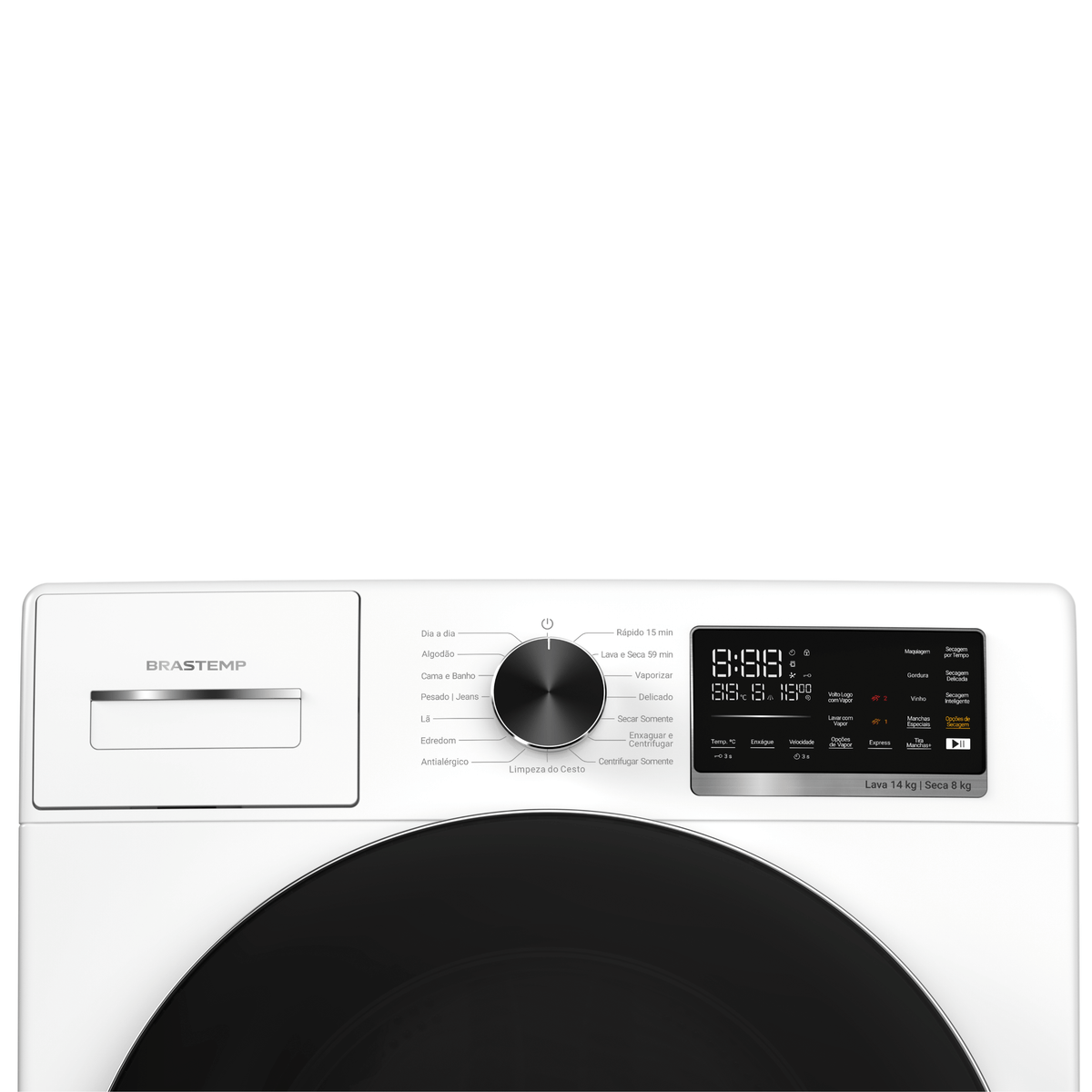 Lava e Seca Brastemp 14kg B= Smart BNO14AB Inverter  Branco 220V