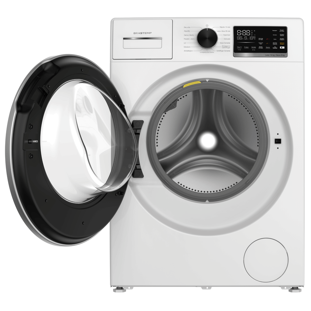 Lava e Seca Brastemp 14kg B= Smart BNO14AB Inverter  Branco 220V