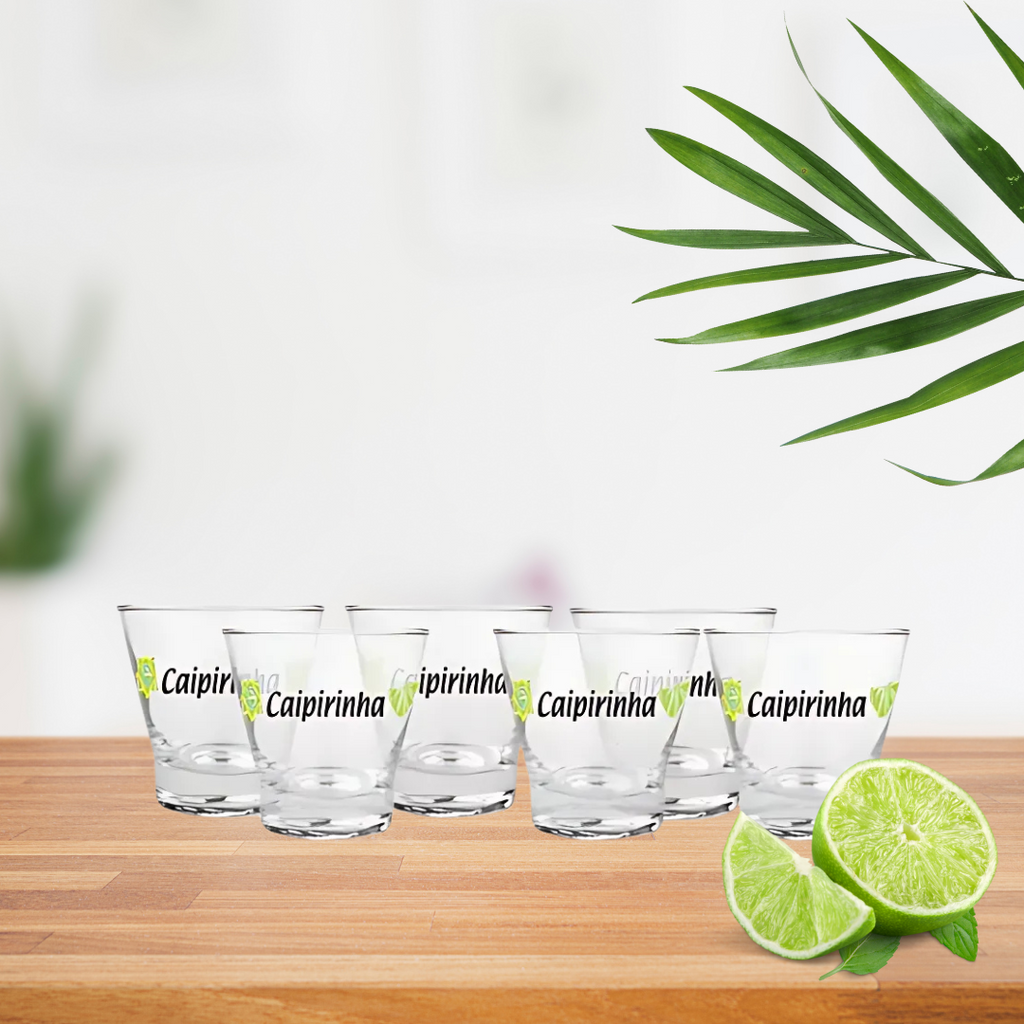 Jogo De 6 Copos Para Caipirinha  H. Martin Limão 350ml