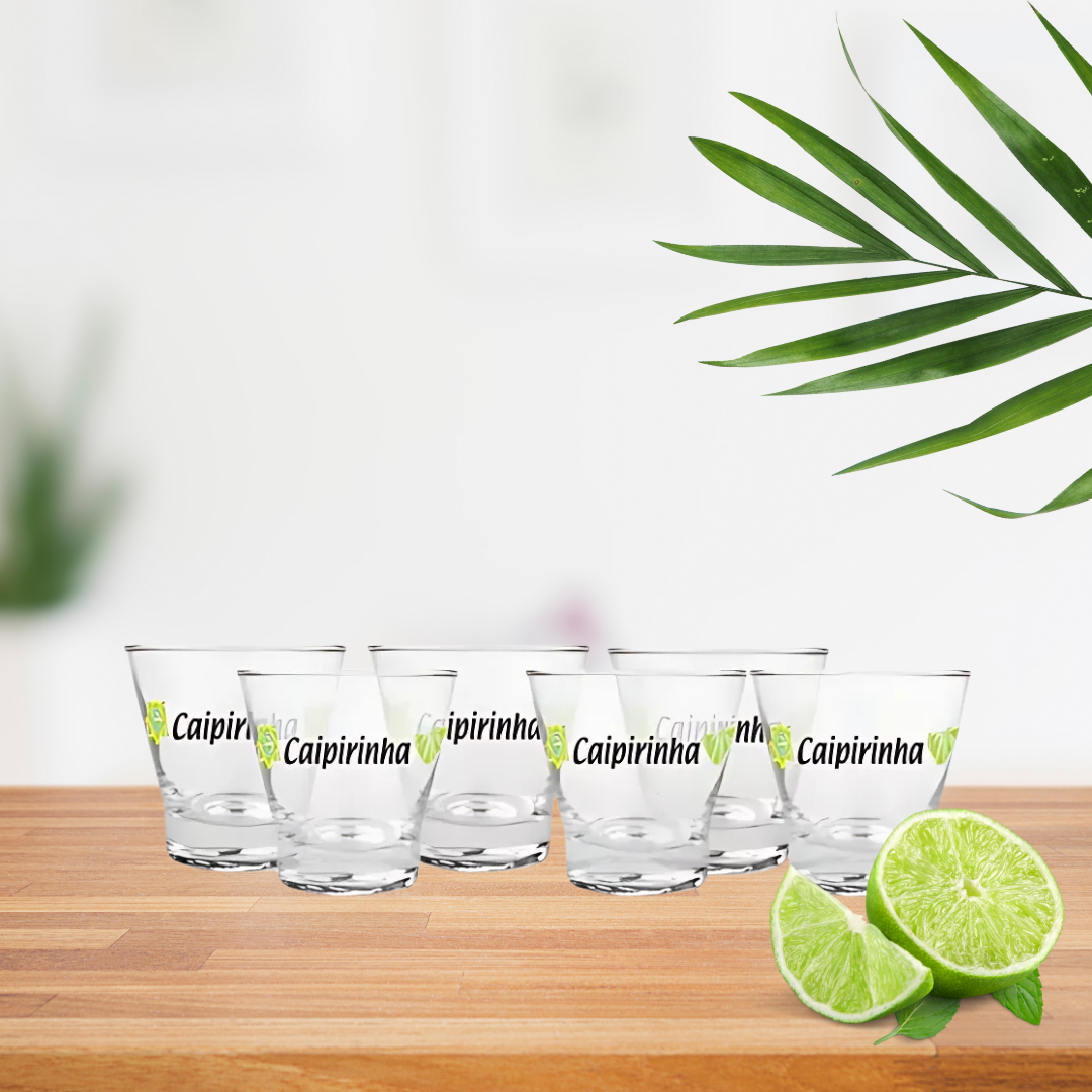 Jogo De 6 Copos Para Caipirinha  H. Martin Limão 350ml