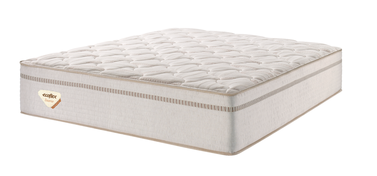Colchão Casal High Spring  Ecoflex 138x188x33cm Molas Superlastic Bege