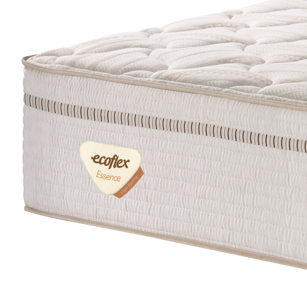 Colchão Casal High Spring  Ecoflex 138x188x33cm Molas Superlastic Bege