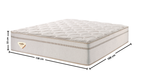Colchão Casal High Spring  Ecoflex 138x188x33cm Molas Superlastic Bege