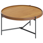 Mesa de Centro Aqua Imcal 71cm Nature e Grafite