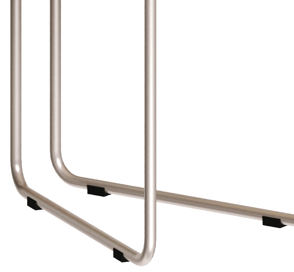Mesa de Centro Redonda Side Imcal 56x40 Pé em Metal Off White