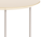 Mesa de Centro Redonda Side Imcal 56x40 Pé em Metal Off White