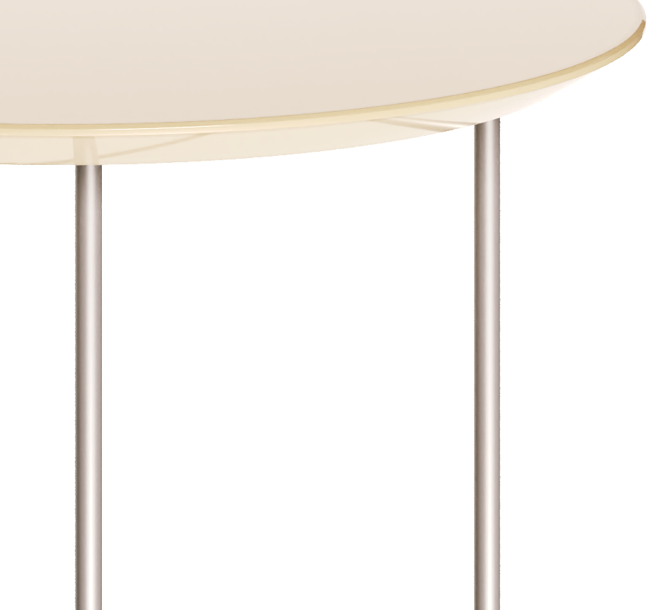 Mesa de Centro Redonda Side Imcal 56x40 Pé em Metal Off White