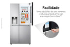 Refrigerador LG 598L Side By Side InstaView UVNano Inverter Inox 220V