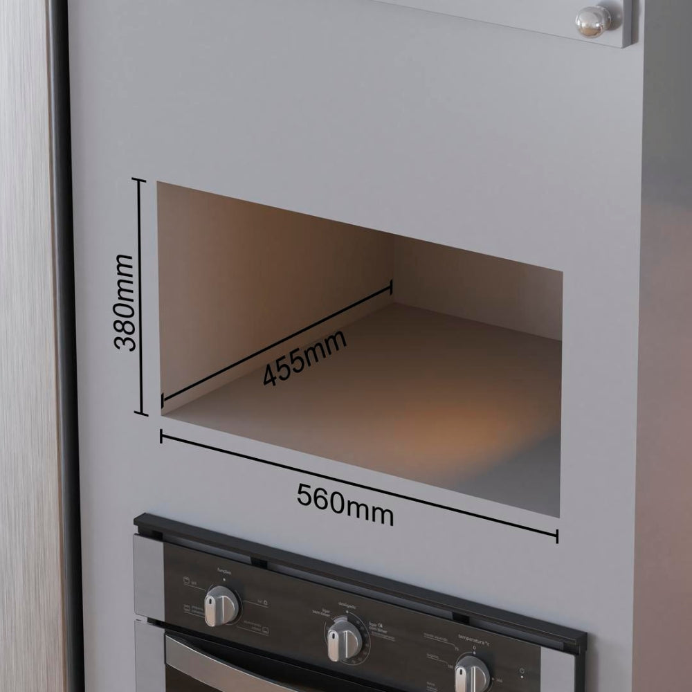 Micro-ondas de Embutir Consul 32L CM146AE Menu Fácil Inox/Preto 220V