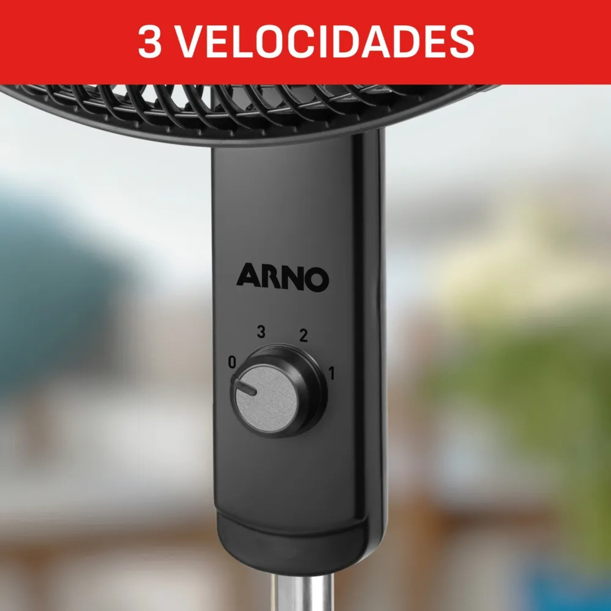Ventilador de Coluna Arno 40cm VE2C Essential Preto 220V