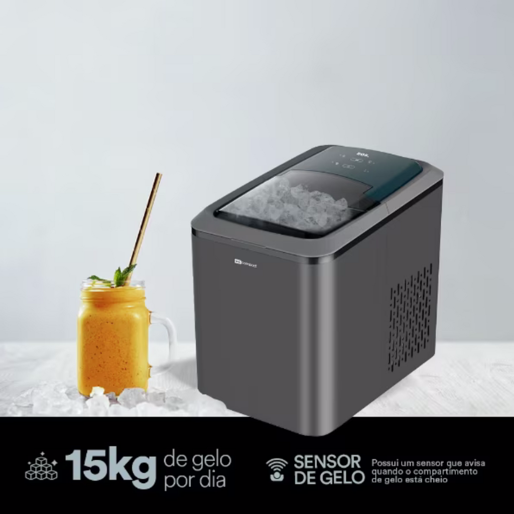Máquina de Gelo 15kg EOS Ice Compact EMG302T 220V