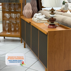 Balcão Buffet Dune Imcal 180cm 4 Portas Nature