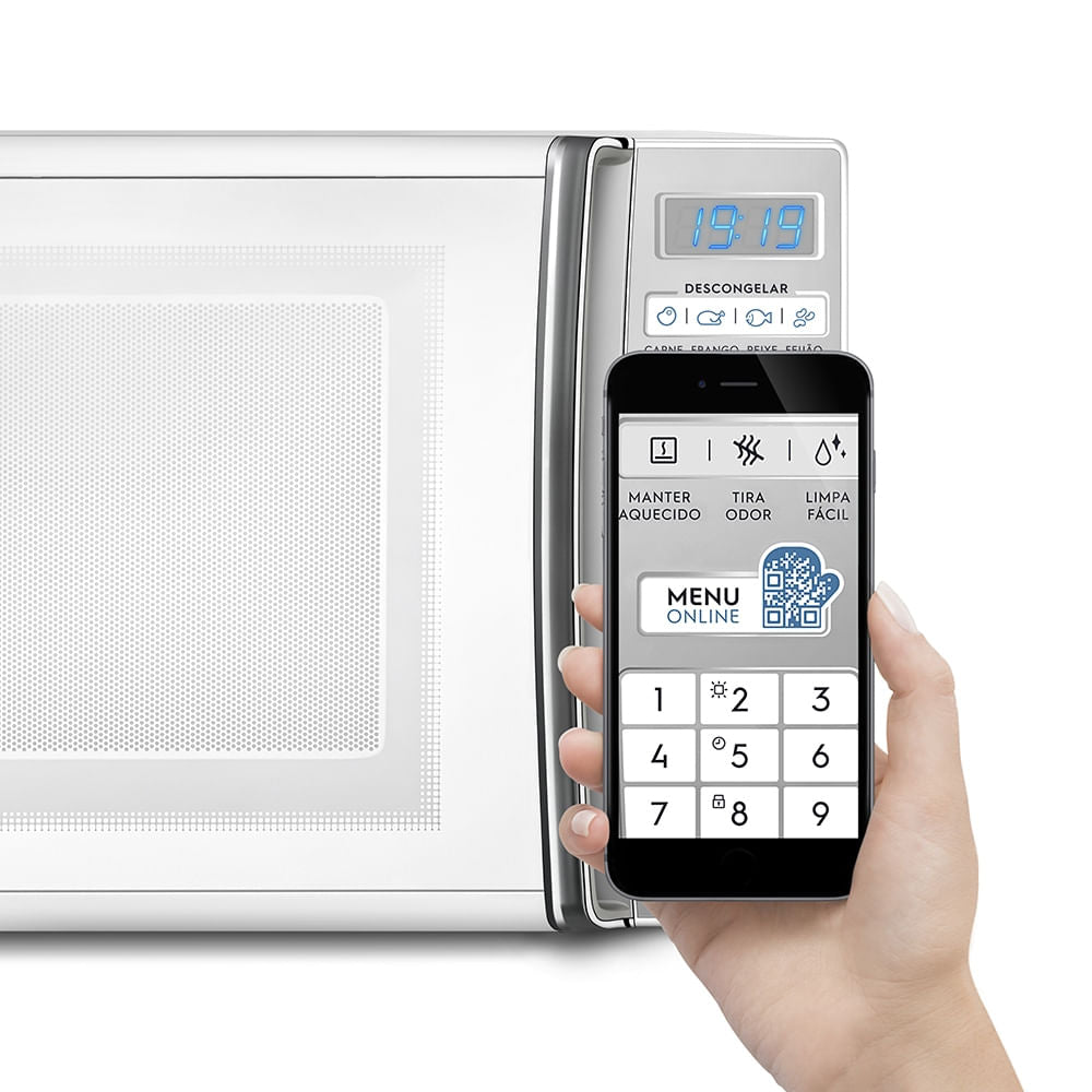 Micro-ondas Electrolux 27L Função Tira Odor Branco 220V