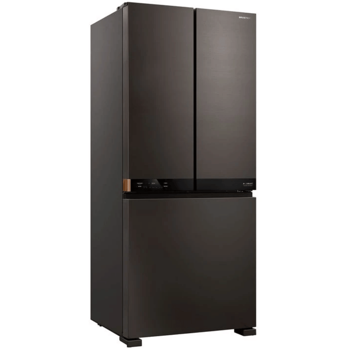 Refrigerador Brastemp 630L BRO88AEXNA 3 Portas Inteligente B=Smart French Door Inverter Black Inox Bivolt