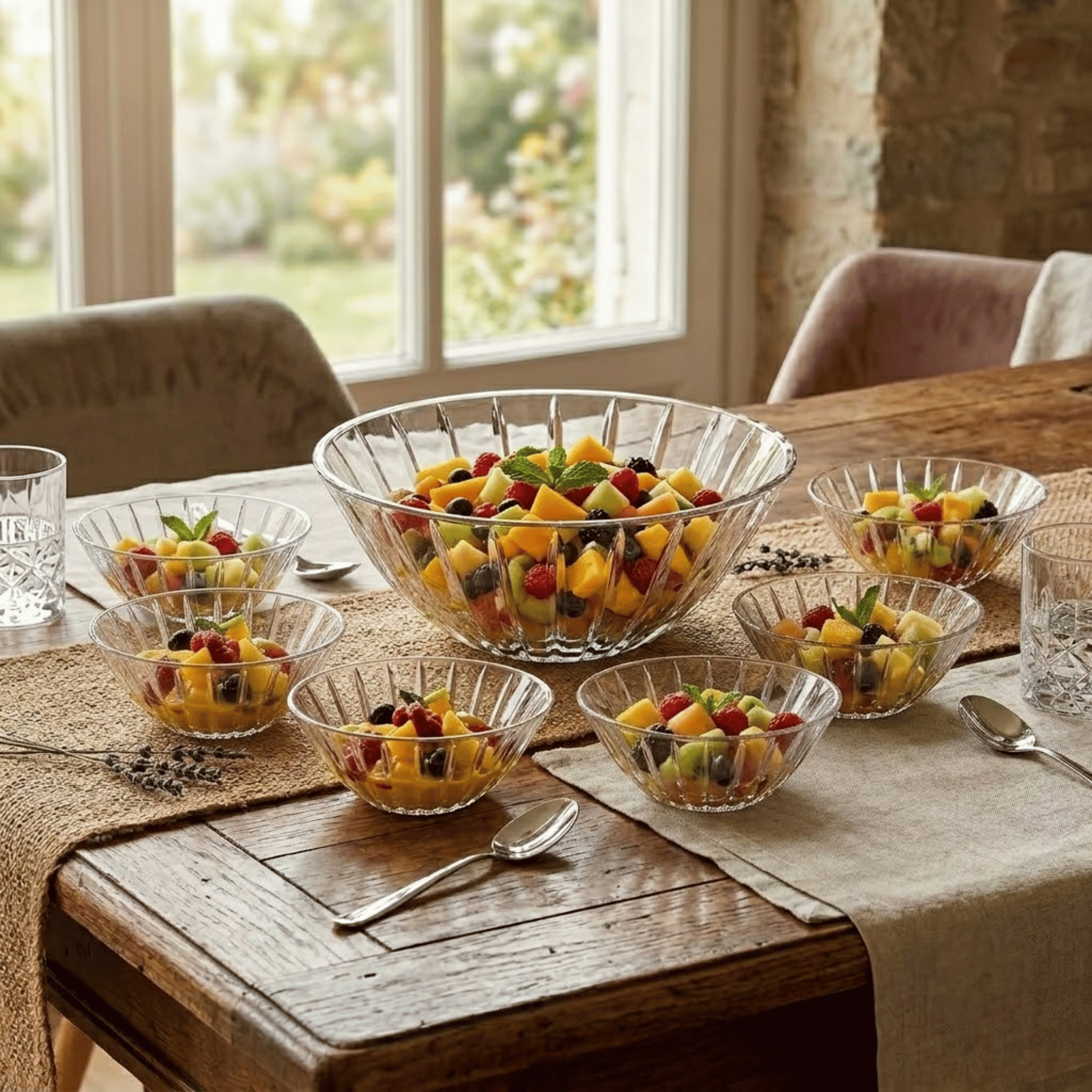 Jogo de 7 Bowls Full-Fit Soho em Cristal