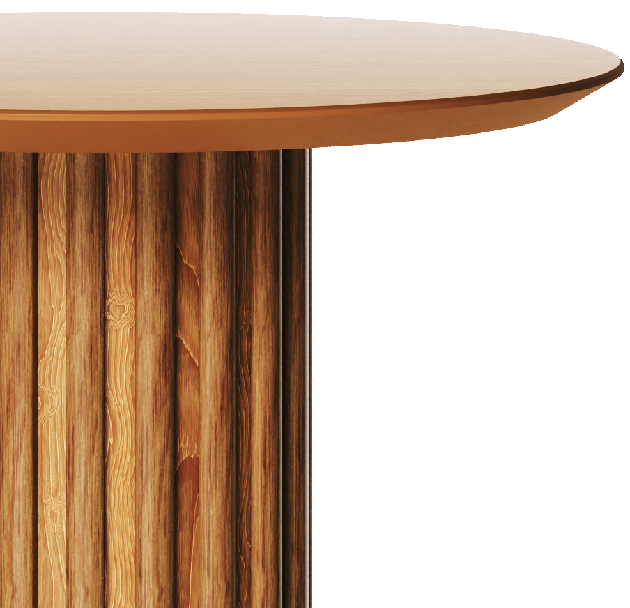 Mesa Lateral Living Redonda Imcal 56x64 Nature