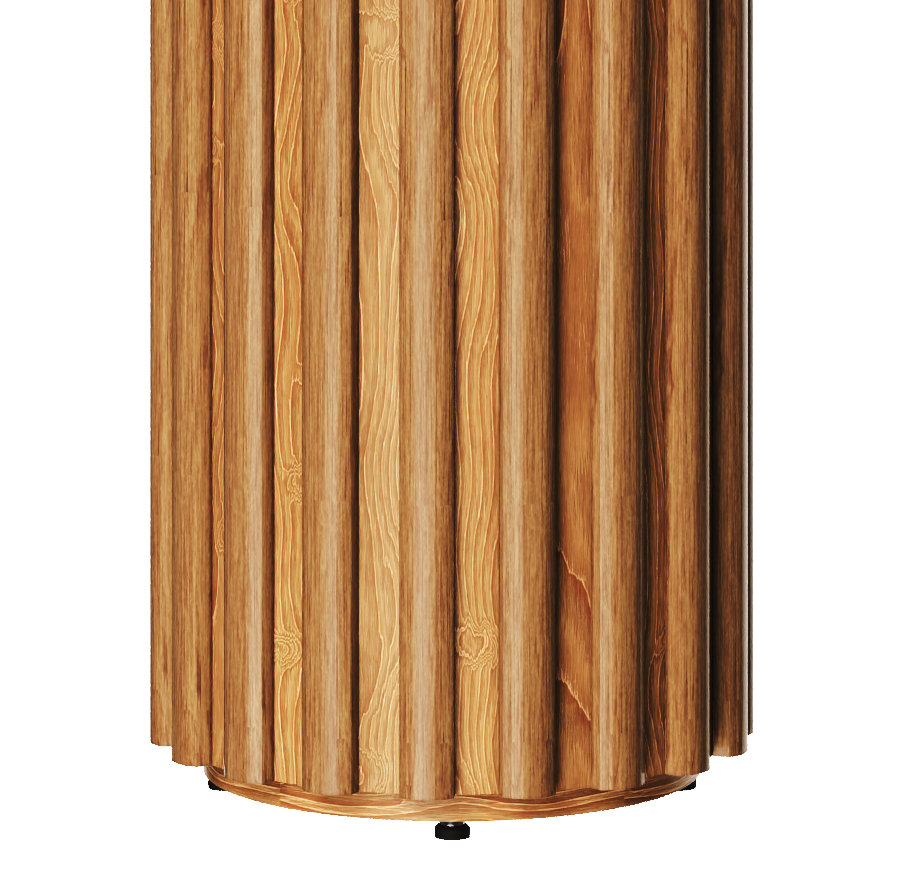 Mesa Lateral Living Redonda Imcal 56x64 Nature