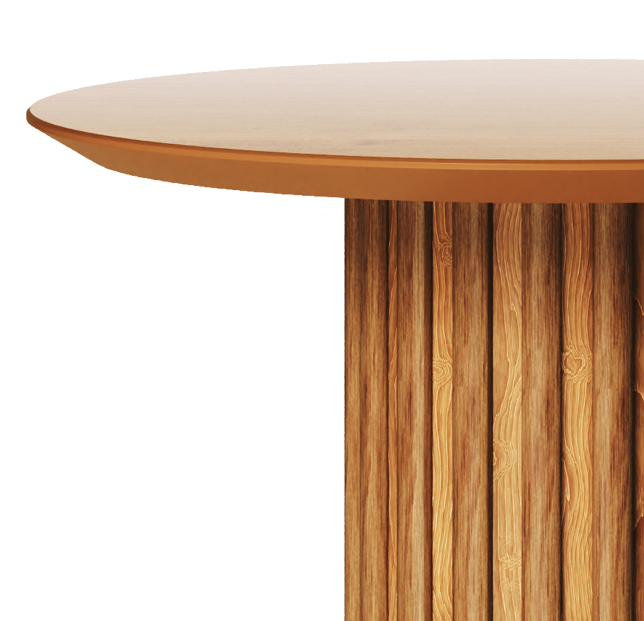 Mesa Lateral Living Redonda Imcal 56x64 Nature