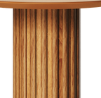 Mesa Lateral Living Redonda Imcal 56x64 Nature