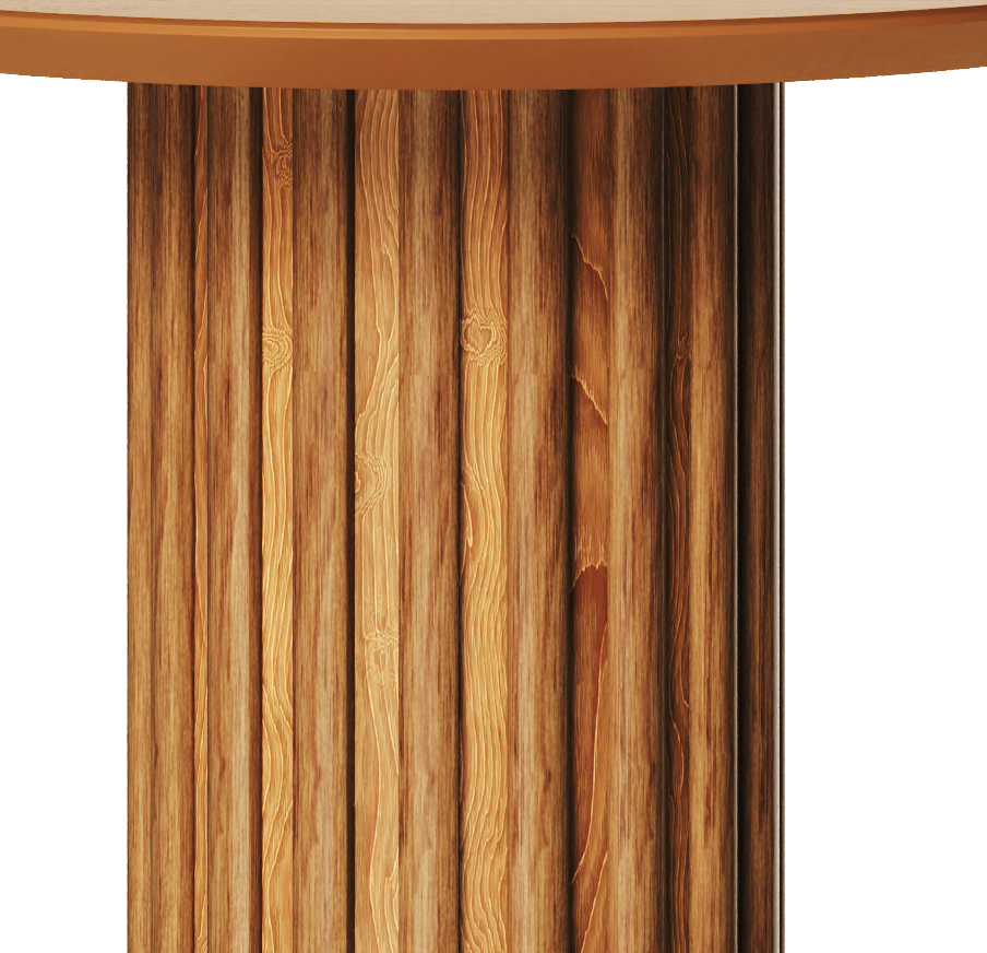 Mesa Lateral Living Redonda Imcal 56x64 Nature