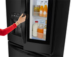 Refrigerador LG 660L 3 Portas French Door Inverse InstaView Inverter Água e Gelo na Porta Inox Black 220V