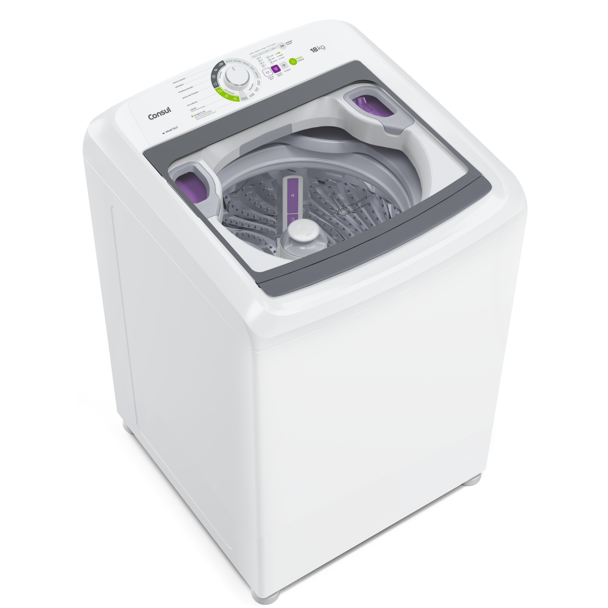 Lavadora de Roupas Consul 18Kg CWK18A Ciclo Edredom Branco 220V