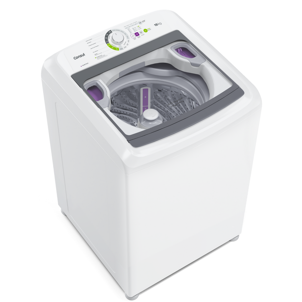 Lavadora de Roupas Consul 18Kg CWK18A Ciclo Edredom Branco 220V