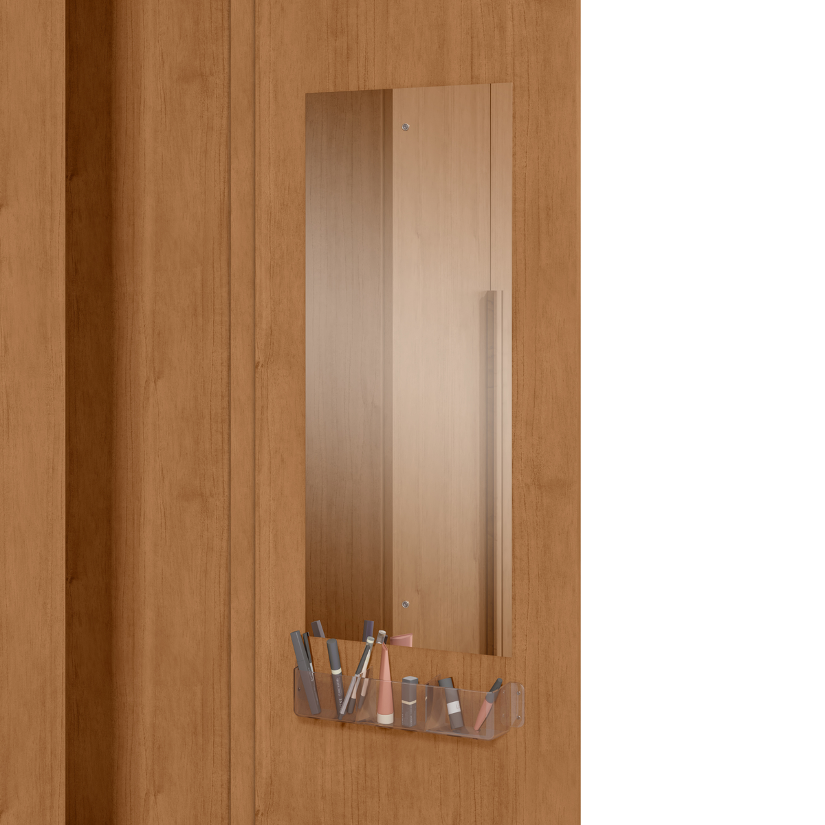 Roupeiro Imperatore Lopas  274cm 100% MDF 6 Portas com Puxador em Madeira Amêndoa Clean