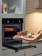 Forno de Embutir Elétrico Brastemp 84L BOC84AE Convecção Grill Timer Touch Preto 220V