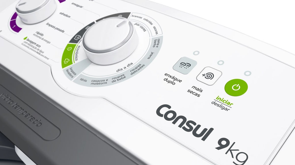 Lavadora de Roupas Consul 9Kg CWB09BB Ciclo Edredom Branco 220V