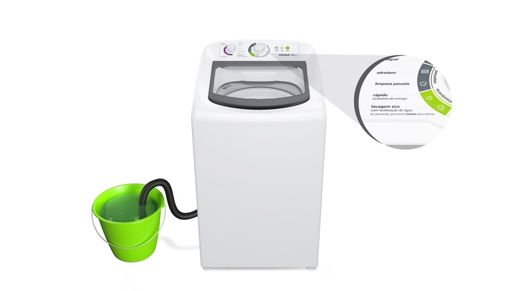 Lavadora de Roupas Consul 9Kg CWB09BB Ciclo Edredom Branco 220V