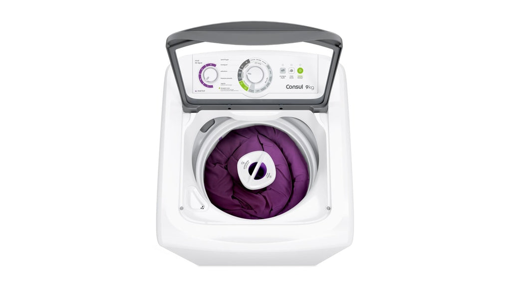 Lavadora de Roupas Consul 9Kg CWB09BB Ciclo Edredom Branco 220V
