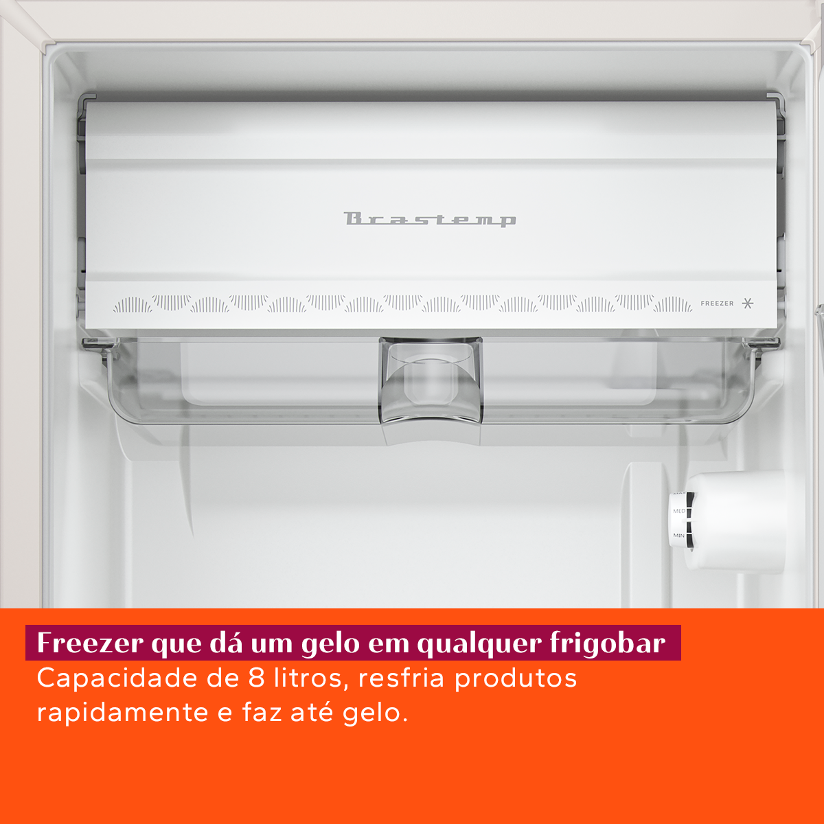 Frigobar Brastemp Retrô 76L BRA08HE Preto 220V
