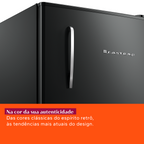 Frigobar Brastemp Retrô 76L BRA08HE Preto 220V