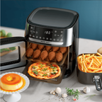 Fritadeira Elétrica Sem Óleo Air Fryer 12L Philips Walita Forno Preto/Inox 220V
