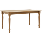 Mesa Retangular Rubi Finestra 160x90cm Pés Torneados Freijó