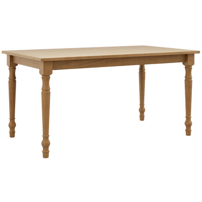 Mesa Retangular Rubi Finestra 160x90cm Pés Torneados Freijó