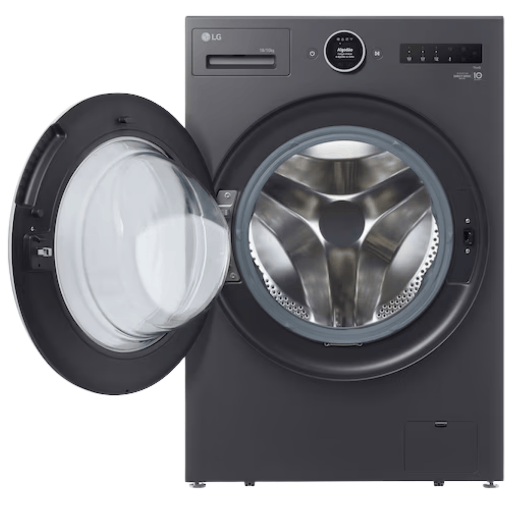 Lava e Seca Smart LG 18KG Inverter AI DD 2.0 Black Inox 220V