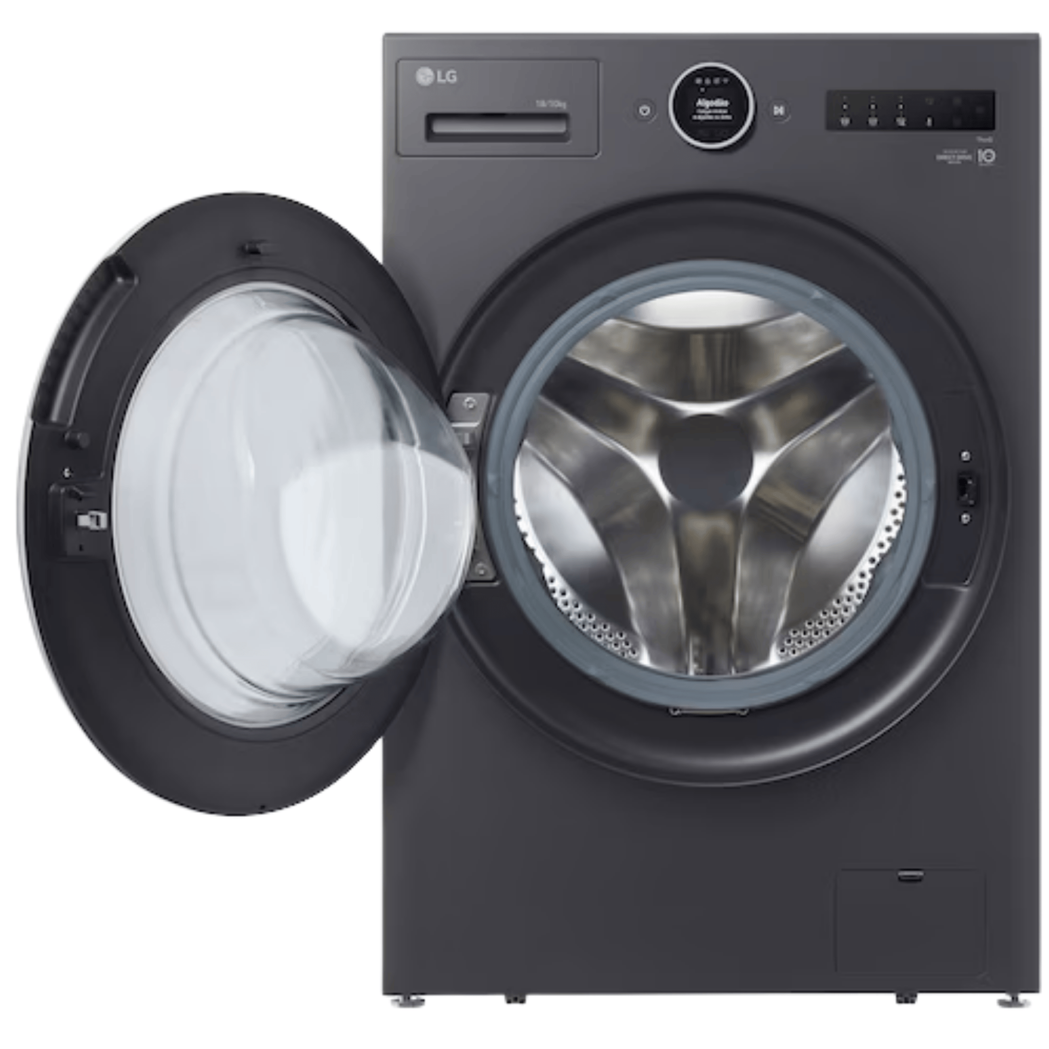 Lava e Seca Smart LG 18KG Inverter AI DD 2.0 Black Inox 220V