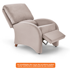 Poltrona Reclinável Herval MH1237  Veludo Capuccino