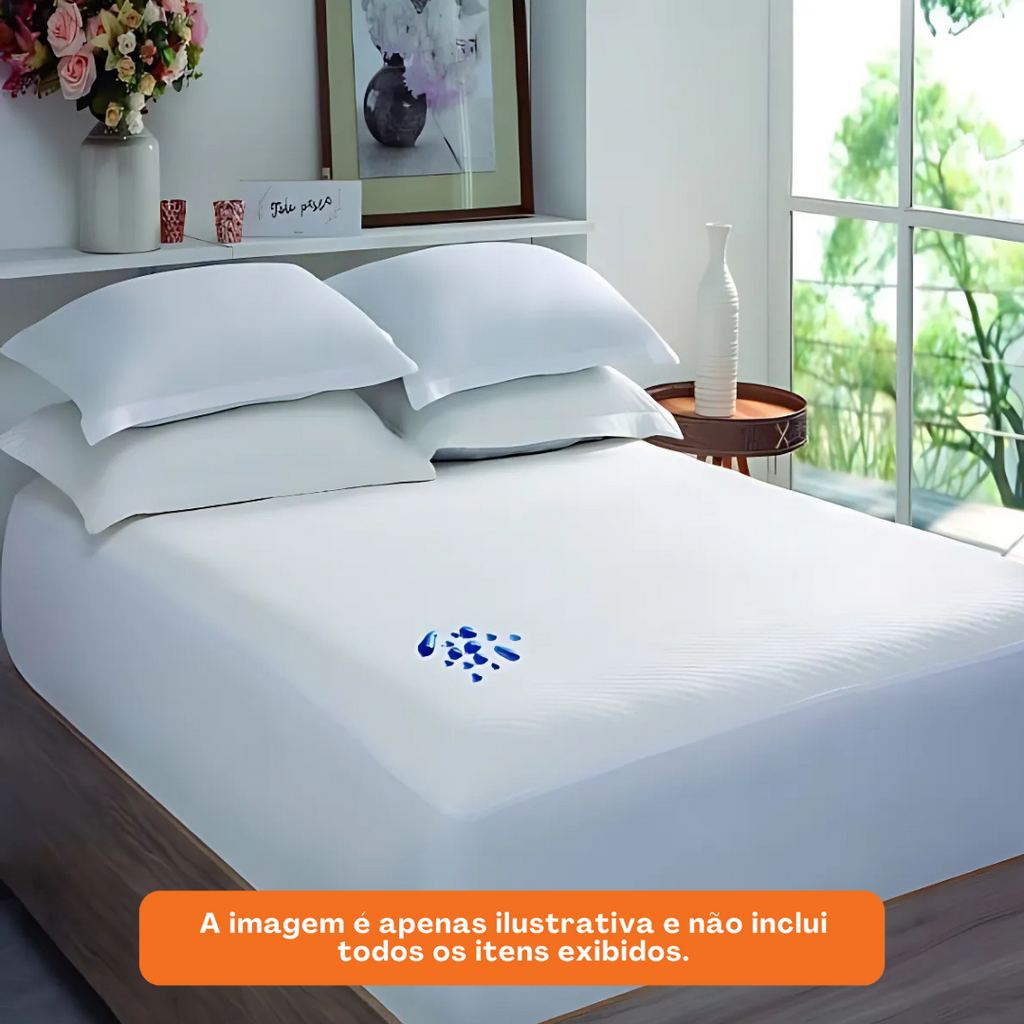 Protetor de Colchão Queen Naturalle Max Sense 160x200cm Branco