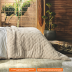 Edredom Queen Altenburg Blend Sense Snow 260x240cm Porcelana