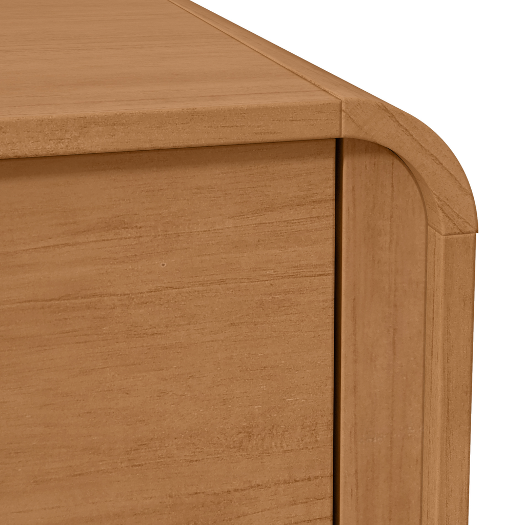 Cômoda Loop II Lopas 8 Gavetas 152cm Amêndoa Clean