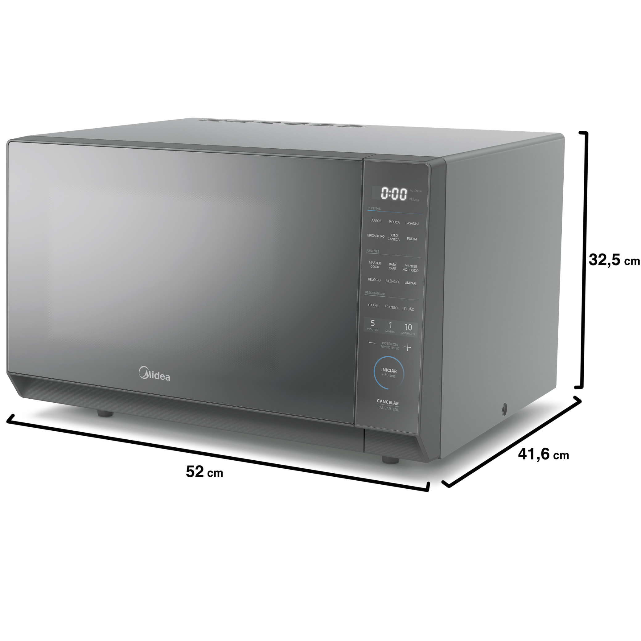 Micro-ondas Midea 35L MasterCook Espelhado 220V