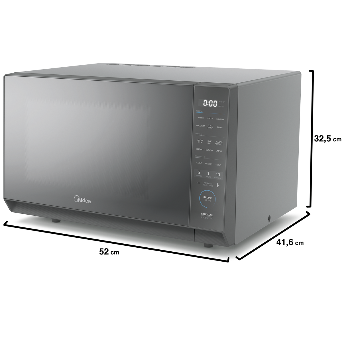 Micro-ondas Midea 35L MasterCook Espelhado 220V